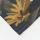 Schattige Shih Tzu Dog White Daisy Flowers Fleece Deken (Hoek)