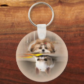 Schattige shih tzu en chihuahua sleutelhanger (Voorkant)