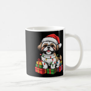 Schattige Shih Tzu Kerstman Hoed Kerstmis Xmas Hon Koffiemok