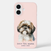 Schattige Shih Tzu Mama Pink Case-Mate iPhone Case (Achterkant)