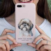 Schattige Shih Tzu Mama Pink Case-Mate iPhone Case