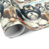 Schattige Shih-Tzu schilderij Cadeaupapier (Rol Hoek)