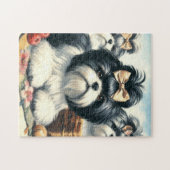 Schattige  Shih-Tzu schilderij Legpuzzel (Horizontaal)