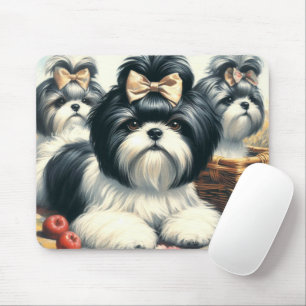 Schattige  Shih-Tzu schilderij Muismat