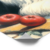 Schattige Shih-Tzu schilderij Poster (Hoek)