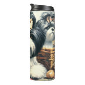 Schattige  Shih-Tzu schilderij Thermosbeker (Geroteerd rechts)