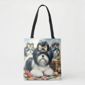 Schattige  Shih-Tzu schilderij Tote Bag (Voorkant)