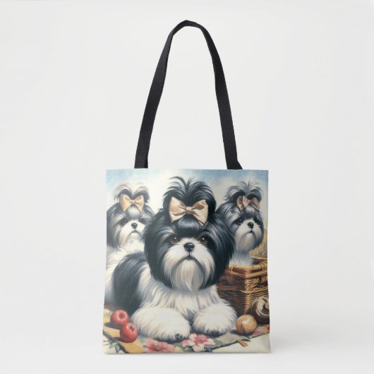 Schattige  Shih-Tzu schilderij Tote Bag (Voorkant)