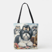 Schattige  Shih-Tzu schilderij Tote Bag (Achterkant)