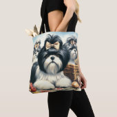 Schattige  Shih-Tzu schilderij Tote Bag (Dichtbij)