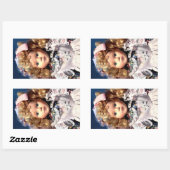 Schattige Shirley Temple Doll Rechthoekige Sticker (Vel)