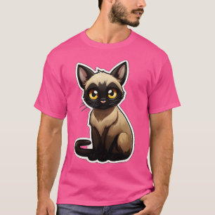 Schattige Siamees Kat Liefhebber Grappig Siamees K T-shirt