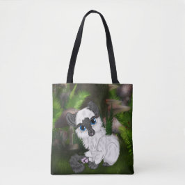 Schattige Siamese Fluffy Kitten Tote Bag