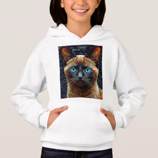 Schattige Siamese kat (Voorkant)