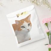Schattige Siamese Kat Kunst Bedankzakje (Gezegeld)