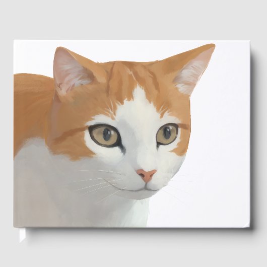 Schattige Siamese Kat Kunst Gastenboek (Voorkant)