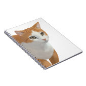 Schattige Siamese Kat Kunst Notitieboek (Rechterzijde)