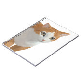 Schattige Siamese Kat Kunst Notitieboek (Linkerzijde)