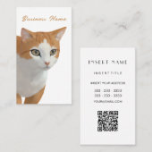 Schattige Siamese Kat Kunst  Visitekaartje (Voorkant / Achterkant)