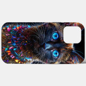 Schattige Siamese kat Minimal Schattige kat liefhe Case-Mate iPhone Case (Achterkant (horizontaal))