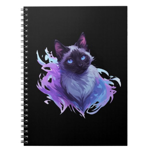 Schattige Siamese Kat Notitieboek (Voorkant)