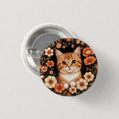 Schattige Siamese Kat Ronde Button 3,2 Cm (Voorkant /achterkant)