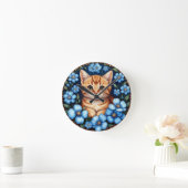 Schattige Siamese Kat Ronde Klok (Huis)