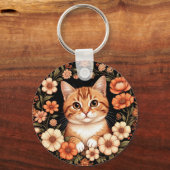 Schattige Siamese kat Sleutelhanger (Voorkant)