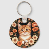 Schattige Siamese kat Sleutelhanger (Achterkant)