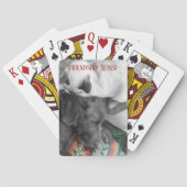 Schattige Siamese keuken-hoesjes met Sjabloon van Pokerkaarten (Achterkant)