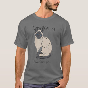 Schattige Siamese mam, Funny Siamese Cat Mam Gift T-shirt