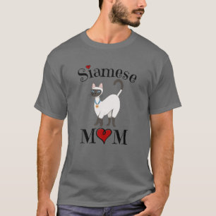 Schattige Siamese mam, Funny Siamese Cat Mam Gift T-shirt