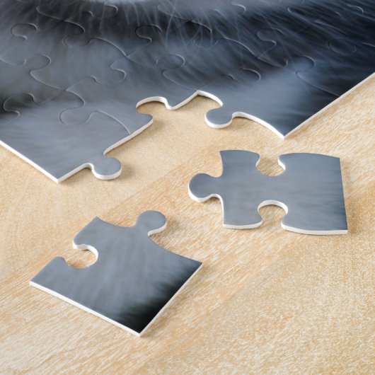 Schattige Siberian Husky Sled Dog Puppy Legpuzzel (Zijkant)