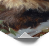 Schattige Siberisch Cat Art Print Poster (Hoek)