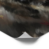 Schattige Siberisch Cat Art Print Poster (Hoek)