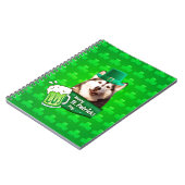 Schattige Siberisch Husky Dog Pet St. Patrick's Da Notitieboek (Linkerzijde)