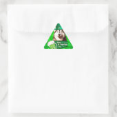 Schattige Siberisch Husky Dog Pet St. Patrick's Da Sticker (Tas)