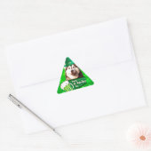 Schattige Siberisch Husky Dog Pet St. Patrick's Da Sticker (Envelop)