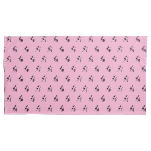 Schattige silhouet Inspirerend danserspatroon Kussensloop (Voorkant)