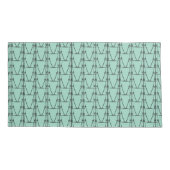 Schattige silhouet mini kokospalm kussensloop (Achterkant-Links)