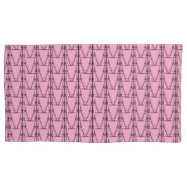 Schattige silhouet mini kokospalmen patroon roze kussensloop