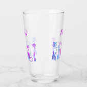 Schattige silhouetten van katten glas (Links)