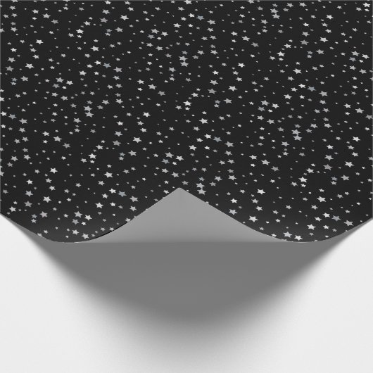 Schattige Silver Stars patroon | Elke achtergrondk Cadeaupapier (Hoek)