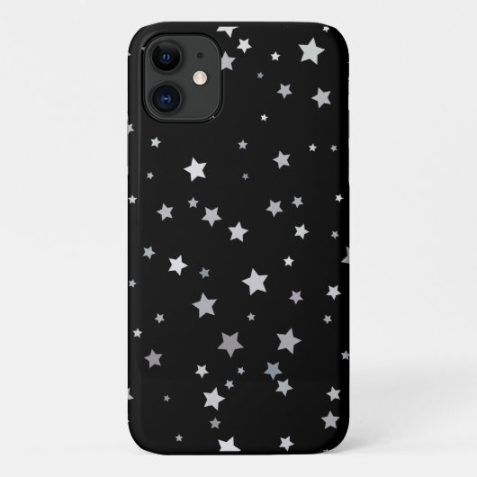 Schattige Silver Stars patroon | Elke achtergrondk Case-Mate iPhone Case (Achterkant)