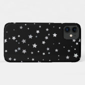 Schattige Silver Stars patroon | Elke achtergrondk Case-Mate iPhone Case (Achterkant (horizontaal))