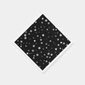 Schattige Silver Stars patroon | Elke achtergrondk Servet (Hoek)