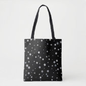 Schattige Silver Stars patroon | Elke achtergrondk Tote Bag (Voorkant)