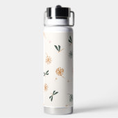 Schattige simpele libellen en bloemen waterfles (Achterkant)