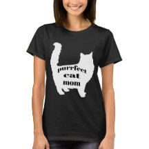 Schattige SImple Fun Modern Cat Mom Shirt