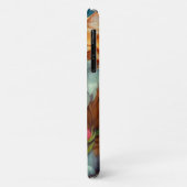 Schattige Sinaasappel Cat in Flowers Case-Mate iPhone Case (Achterkant/links)